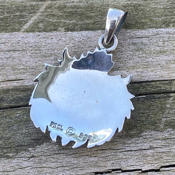 Green Man pendant .925 Sterling Silver Peter Stone - Picture 4 of 13